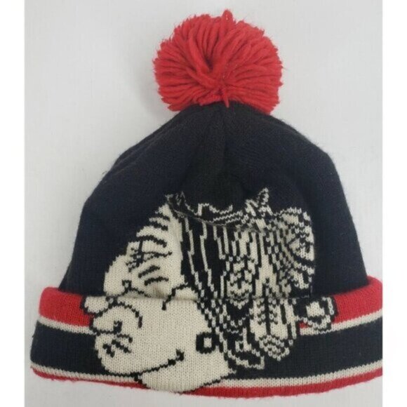 Chicago Blackhawks Toque Beanie Cuffed Knit Hat Pom Pom NHL Logo CCM Hoc… - Picture 10 of 12